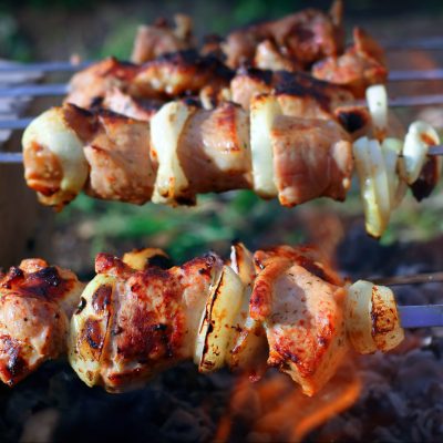 Kabobs Over Fire